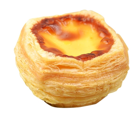 Portuguese puff pastry egg tart